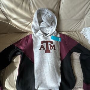 Texas A&M sweatshirt. New with tags! Size 14/16 Hoodie with Logo.